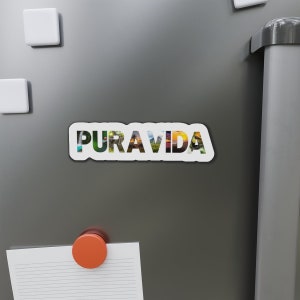 Pura Vida Die-Cut Scenic Magnet Refrigerator Magnets Gift for Him Gift for Her Housewarming Wedding Gift