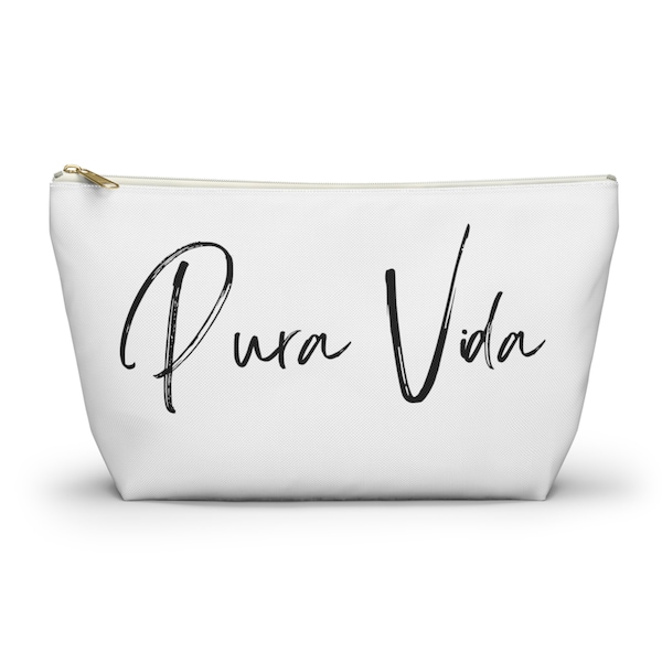 Pura Vida Accessory Pouch w T-bottom Gift for her Birthday Wedding Bachelorette