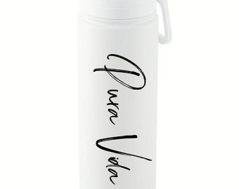 Botella de agua de acero inoxidable Pura Vida: hidratación de viaje de 24 oz