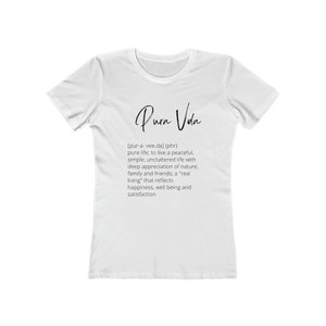 Pura Vida Women's The Boyfriend Tee Gift for Her Birthday  Holiday  Tshirt for women Gift for Girl