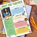 Editable Meet the Teacher Template - Back to School Introduction, First ...