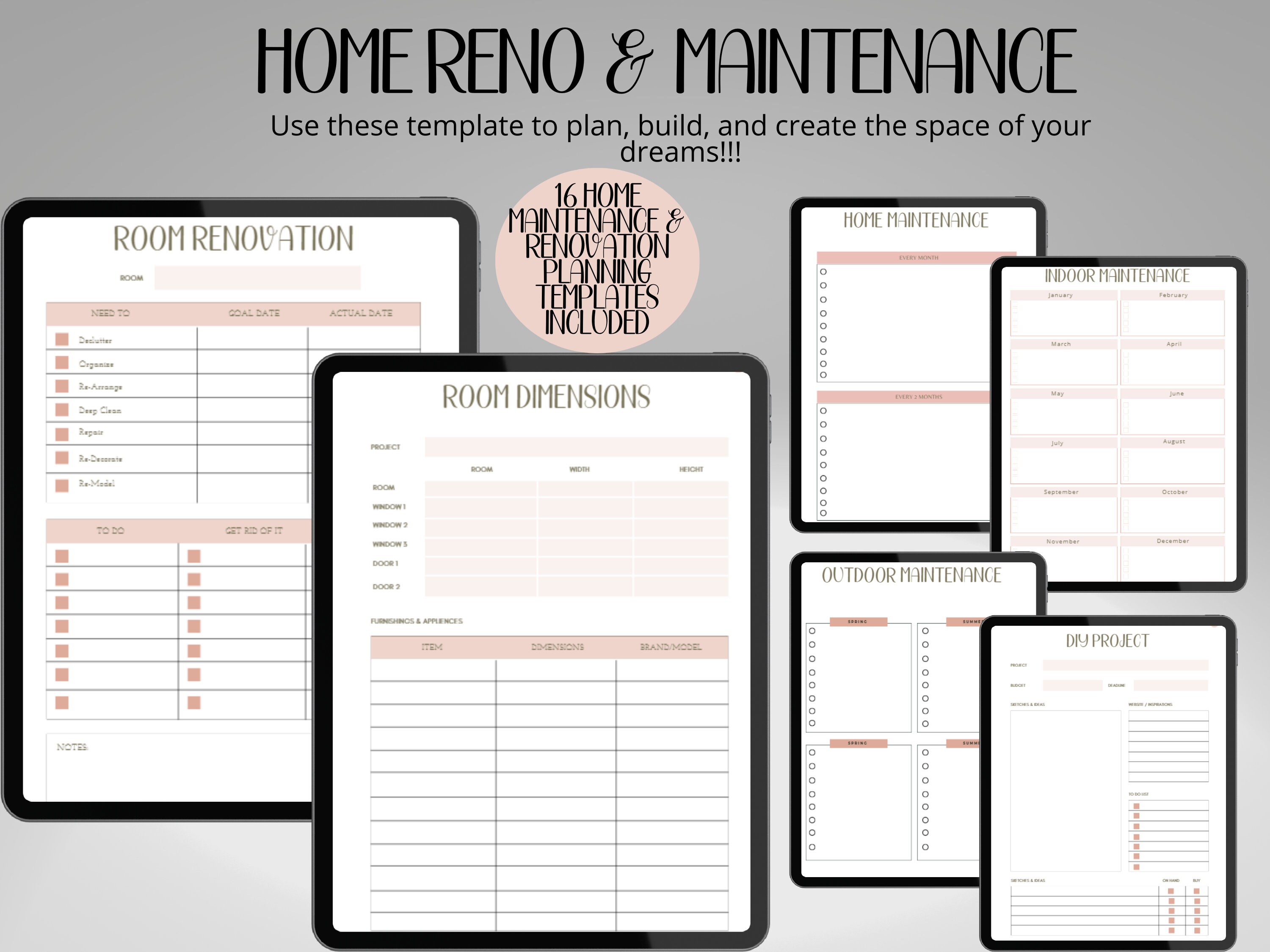 Household Planner Printable, Management Binder and Budget Organizer ...
