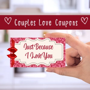 PRINTABLE Love Coupons, Love Coupon Book, Gifts for Him, Gifts for Her, Printable Coupons, Sweetest Day, Valentine Coupons, Anniversary Gift