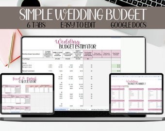 Wedding Budget Spreadsheet, Wedding Planner Google Sheets, Wedding Checklist, Wedding Planning Checklist, Wedding Planning Spreadsheet