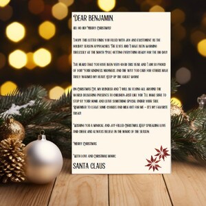 Letter from Santa Editable | Personalized Dear Santa Letter & Elf on Shelf Kit | Magical Holiday Keepsake