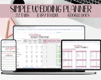 Wedding Planning Spreadsheet, Wedding Budget Spreadsheet, Wedding Planner Google Sheets, Wedding Checklist, Wedding Planning Checklist