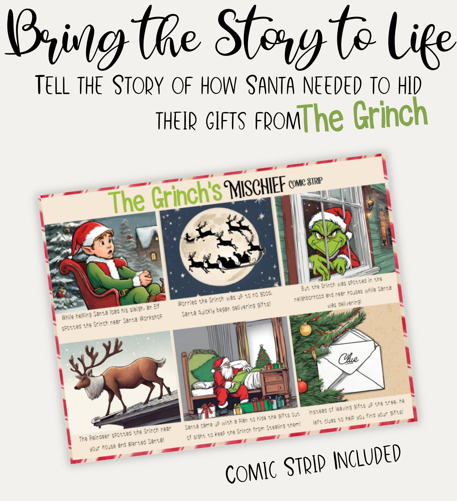 Christmas Scavenger Hunt Printable - Christmas Treasure Hunt - Kids ...