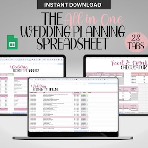 Wedding Planning Spreadsheet, Wedding Budget Spreadsheet, Wedding Planner Google Sheets, Wedding Checklist, Wedding Planning Checklist
