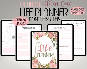 Life Binder, Life Planner Printable, Household Planner,  Life Goal Planner, Self Care Checklist, Mom Planner Printable, Busy Mom Planner