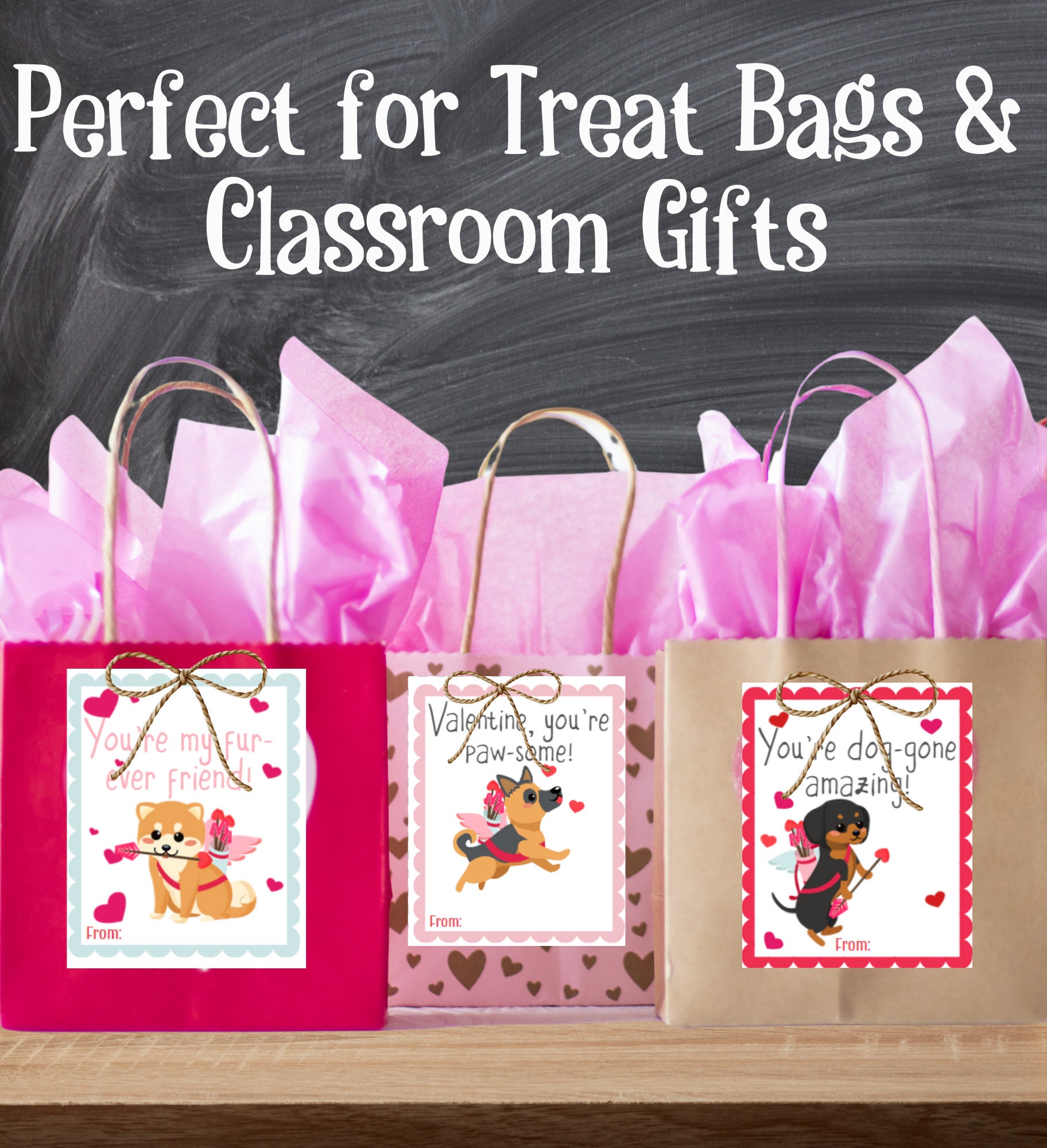 Printable Puppy Valentine Cards For Kids Editable Dog Valentines Classroom Valentine Cards For