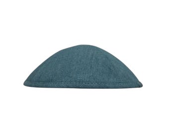 Quipás/Yarmulkes de jeans personalizados em atacado – Quipás bordadas sob medida para casamentos e Bar Mitzvá – Yarmulkes para eventos no atacado