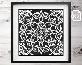 Celtic Knotwork Sampler Cross Stitch Pattern (PDF)
