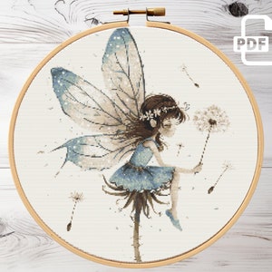 Magic Fairy Cross Stitch Pattern | Magic xstitch | Fantasy Chart | Creepy Xstitch PDF |  Digital Cross Stitch Pattern PDF