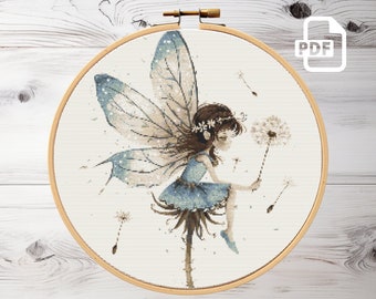 Magic Fairy Cross Stitch Pattern: Whimsical Fantasy Chart (PDF)