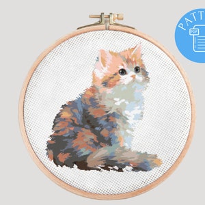 Cat Cross Stitch Pattern PDF
