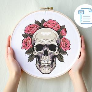 Skull and Roses - Cross Stitch Pattern