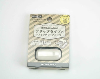 Karu Cut Clip-Type Washi Tape Cutter 10~15mm - White