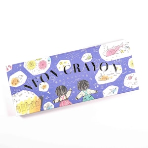 Kokuyo Transparent Neon Crayons