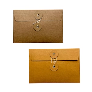 Traveler's Factory Kraft Envelopes with String- Medium