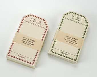 Letterpress Label Card