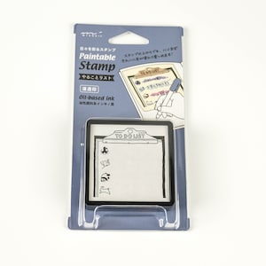 Midori Pre-Inked Block Stamp-  To Do List