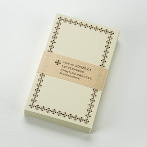 Letter Press Memo Karten