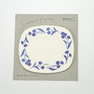 Sticky Notes Transparency- Blue Flowers