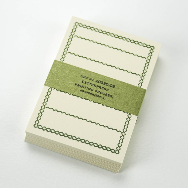 Letterpress Memo Cards