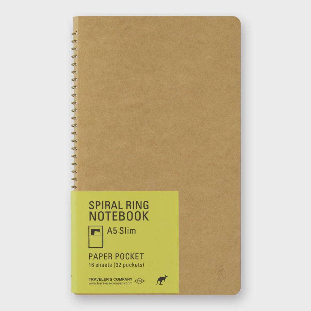 Traveler's Company Spiral Ring Note A5 Paper Pocket - Etsy