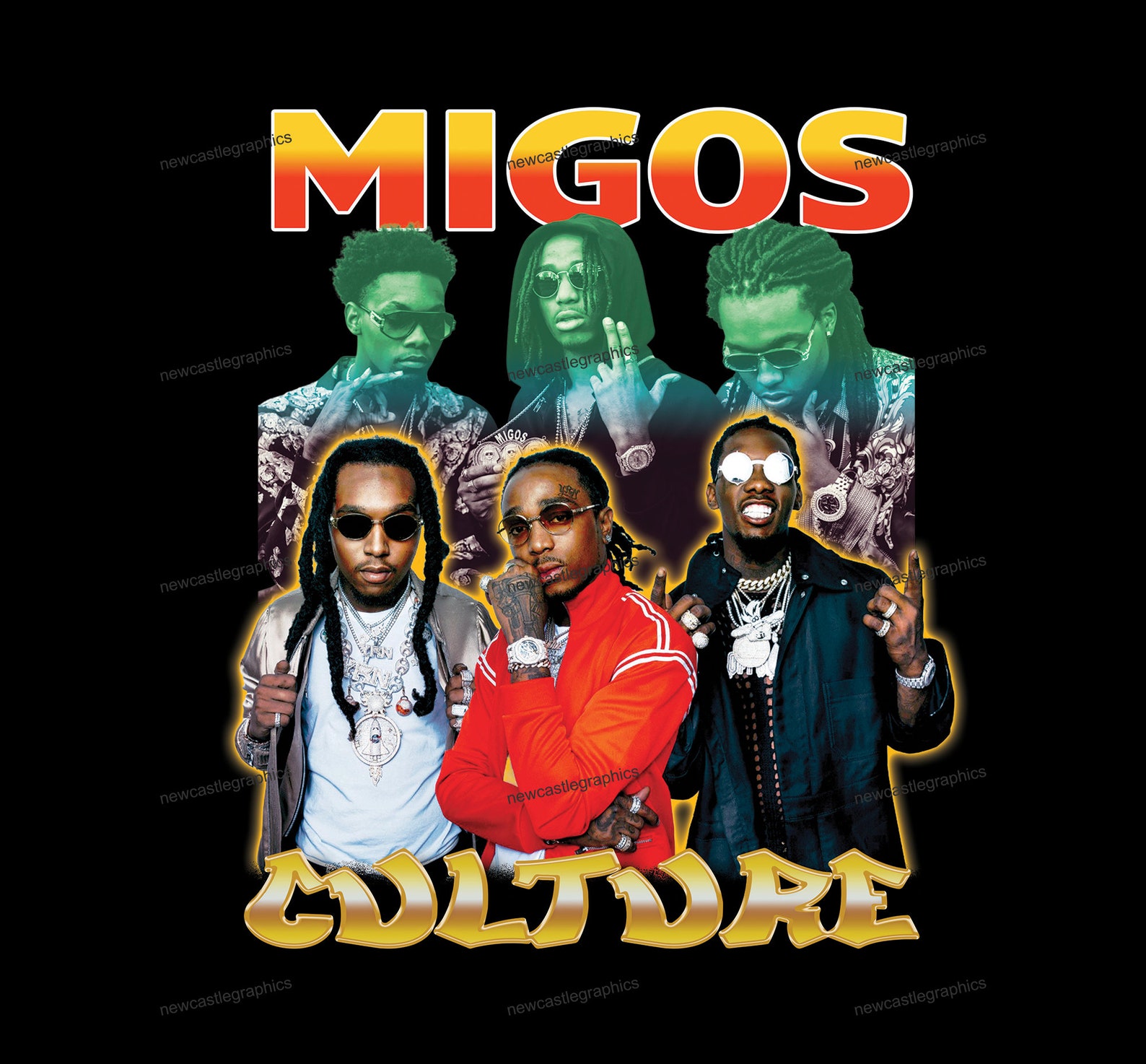 Migos Png, T-shirt Design, Bootleg Tees Design, Ready to Print ...