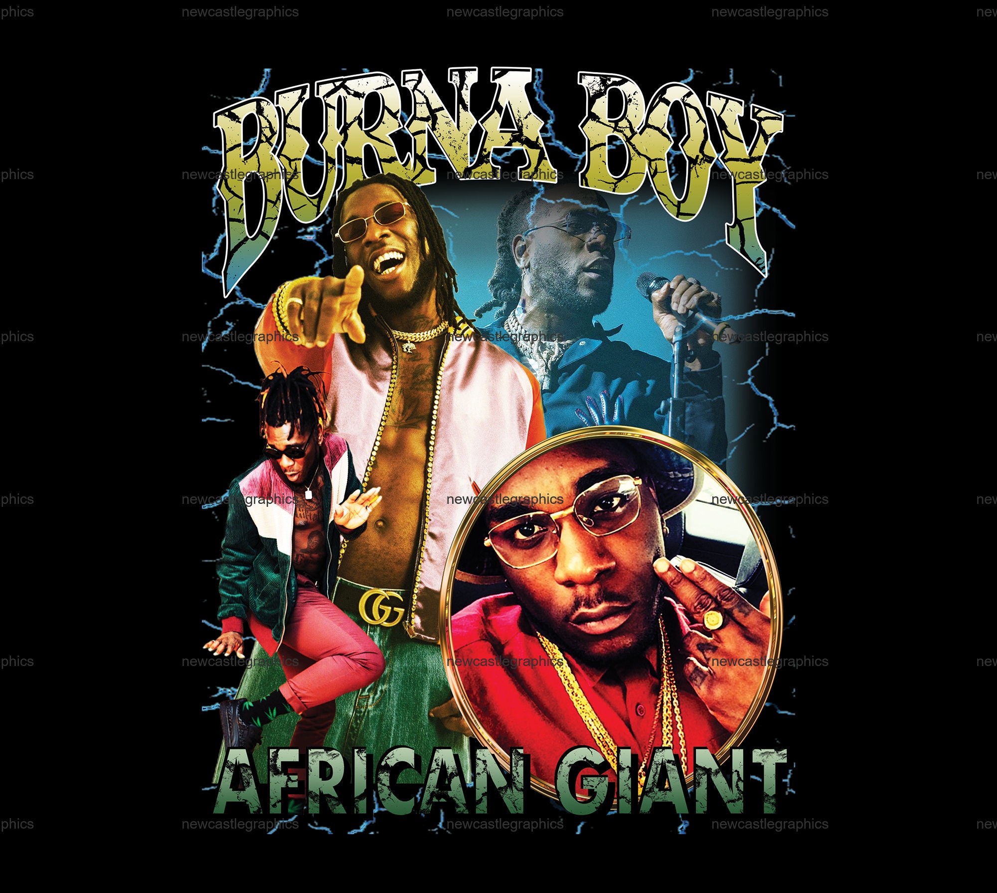 Burna Boy Png, Tshirt Design, Bootleg Tees Design, Ready to Print