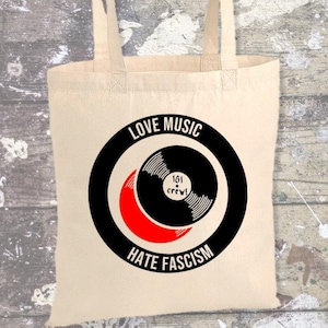 Love Music /// Hate Fascism Bio-Tasche
