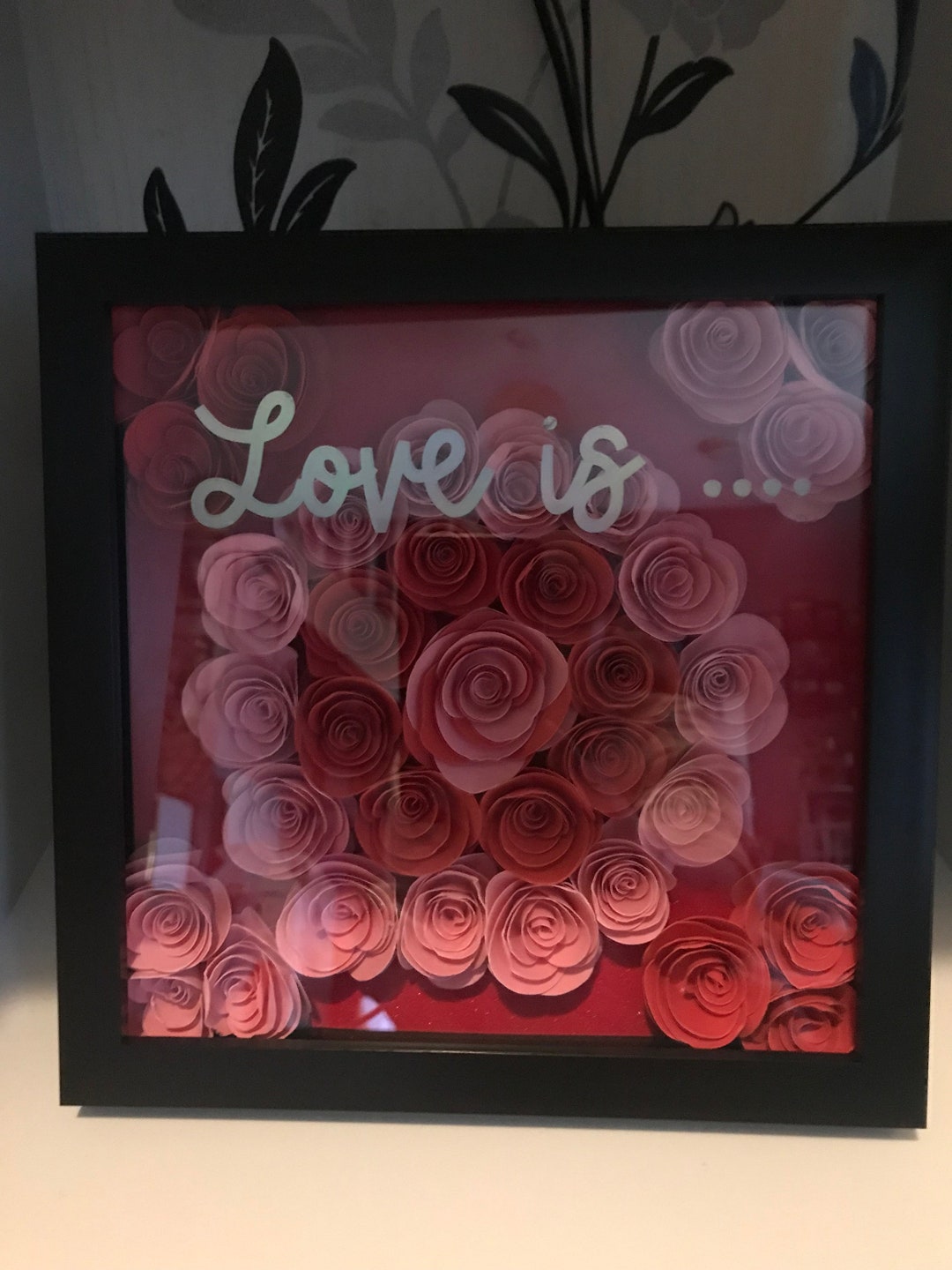 Flower Shadow Box Frame Etsy