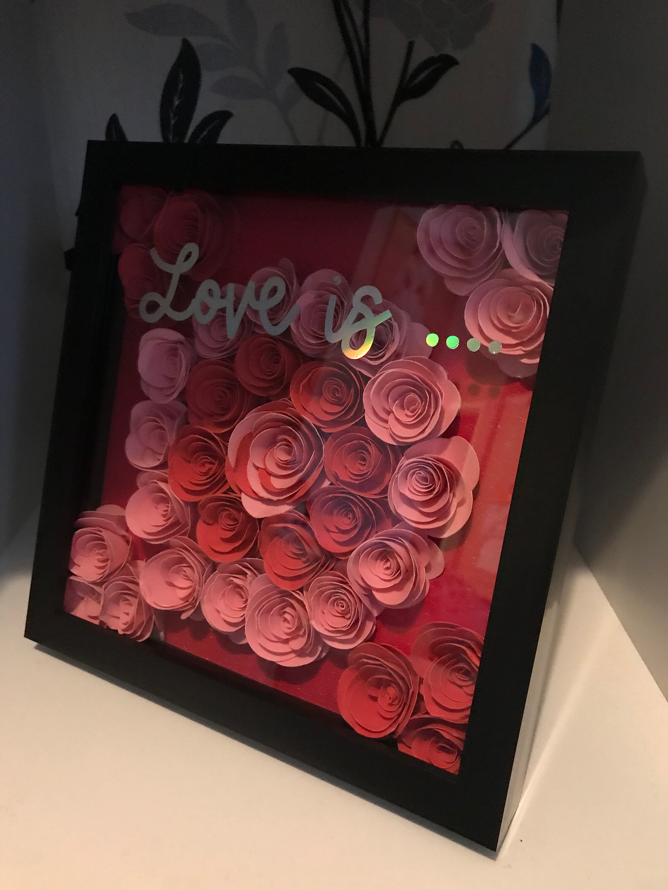 Flower Shadow Box Frame Etsy