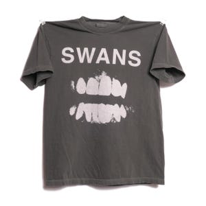 Swans Band Tee Experimental American Rock Group New York Michael Gira Heavy Metal Punk Rock Alternative Heavyweight Faded Shirt - Med
