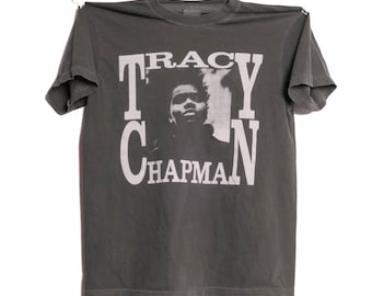 Tracy Chapman Crossroads Tee Singer Songwriter Band Fast Car Single, Matters of the Heart, New Beginning Tour Faded Shirt - Medium