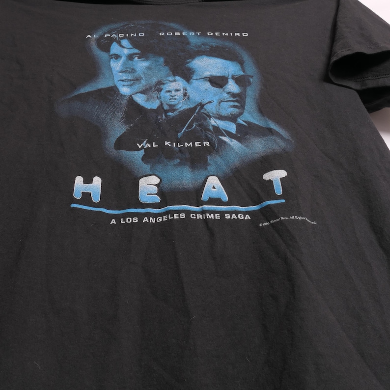 Heat Movie Tee Michael Mann 1995 Los Angeles Crime Noir Drama Robert Deniro Al Pacino Val Kilmer Bank Heist Epic Action Film Tee Shirt - XL image 3