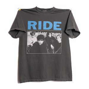 RIDE Shoegaze UK Band Tee Ultra Faded Tour Ambient Noise Post Punk Alternative Grunge Band Shirt Slowdive Album Cover Single Shoegazer - Med