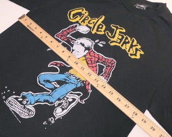 Circle Jerks Long Sleeve Tee American Hardcore Punk Band Los