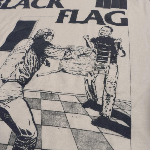 Black Flag Nervous Breakdown Raglan Baseball Tee … - image 3