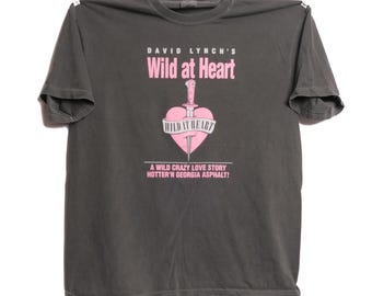 Wild At Heart Tee Shirt Hotter &#39;n Georgia Asphalt! David Lynch Film Nicolas Cage Twin Peaks Creator Criterion Tee Shirt