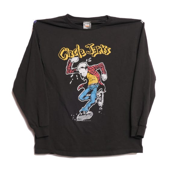 Circle Jerks Long Sleeve Tee American Hardcore Punk Band Los