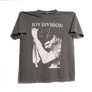 Joy Division Band Tee Ian Curtis Unknown Pleasures Post Punk New Wave Alternative Rock Noise Grunge Closer English UK Shoegaze Faded Shirt