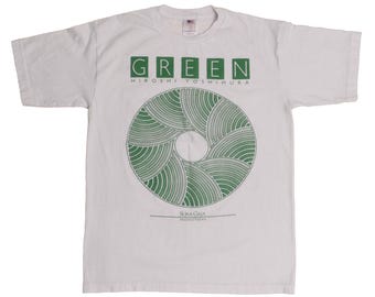Hiroshi Yoshimura Green Album Band Tee Boxy Fit Japanese Ambient