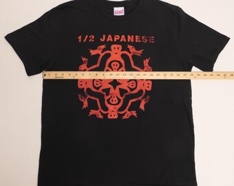 Half Japanese Band Tee Fire in the Sky Art Punk Ultra Faded