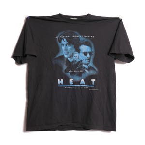 Heat Movie Tee Michael Mann 1995 Los Angeles Crime Noir Drama Robert Deniro Al Pacino Val Kilmer Bank Heist Epic Action Film Tee Shirt - XL image 1