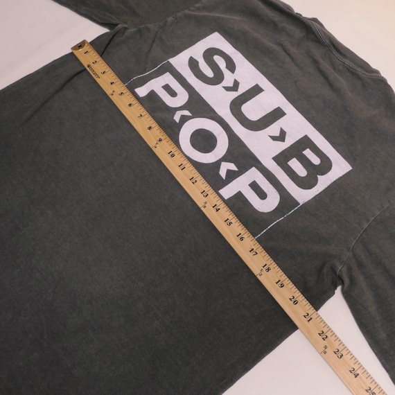 LOSER Sub Pop Long Sleeve Tee Seattle Record Label Band Faded Tour