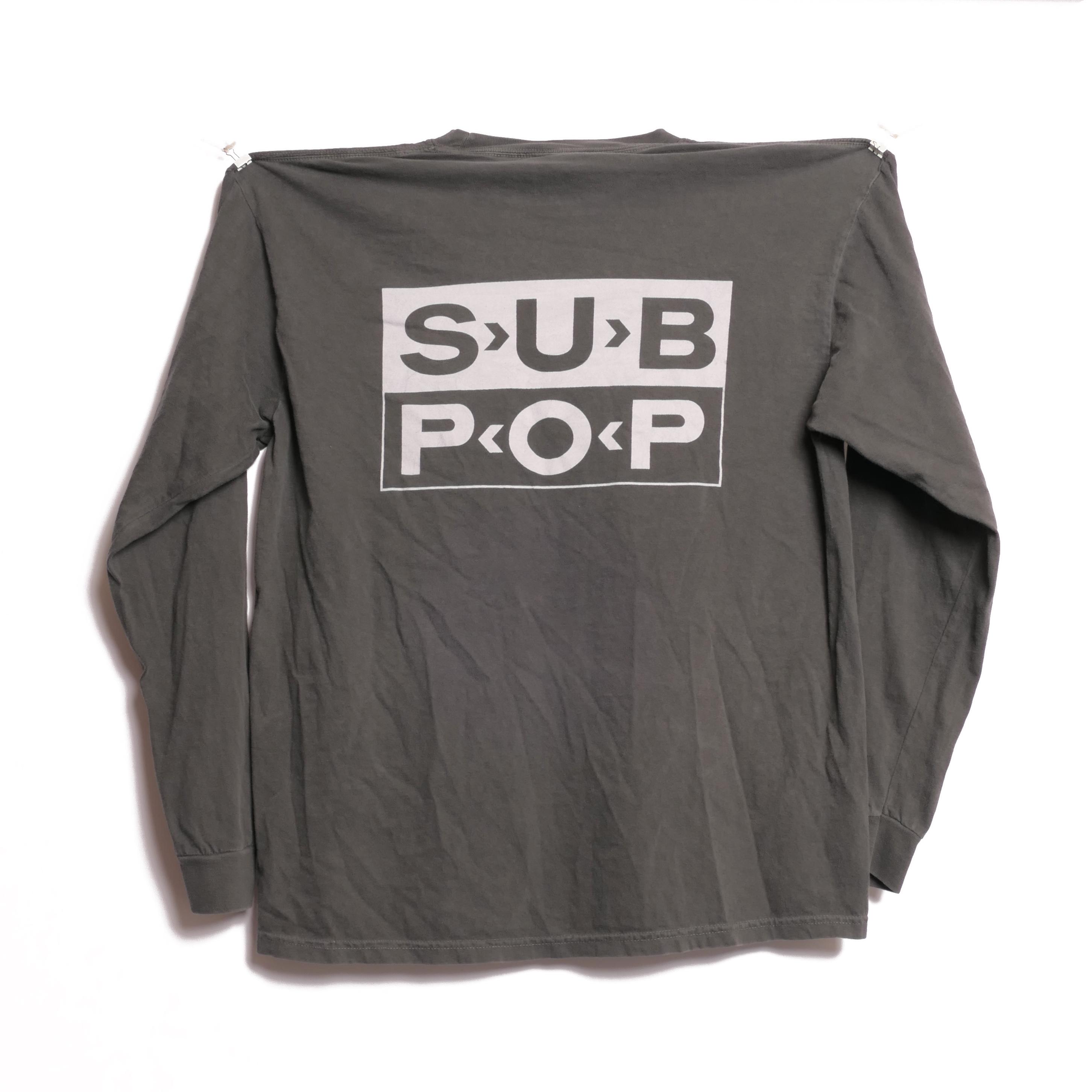 Loser Sub Pop Long Sleeve Tee Seattle Record Label Band Faded Tour
