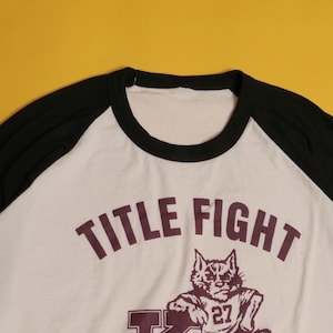 Title Fight Kingston Raglan Tee American Rock Band Shoegaze Band Tee Ultra Faded Tour Hardcore Post Punk Alternative Grunge Band Shirt Large image 5