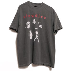 Slowdive Shoegaze Band Tee Ultra Faded Tour Ambient Noise Post Punk Alternative Grunge Band Shirt Souvlaki Album Cover Single Shoegazer Top